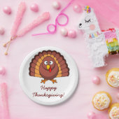 紙カスタムホワイトサンクスギビングプレートトルコ ペーパープレート (パーティー)