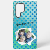 紙カスタムホールフォト水玉模様テンプレート SAMSUNG GALAXYケース (裏面)