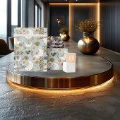 紙カスタムボホシックラッピング(トーン付き自然) ラッピングペーパー