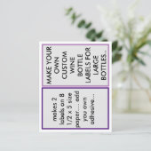 紙カスタムワインボトルラベルを大きく作る (スタンド正面)