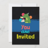 紙カスタム子ゲータートイレ招待状 招待状 (裏面)