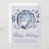 紙カットのクリスマスコンポジションのグリーティ企業のング シーズンカード (正面/裏面)