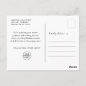 紙カットのクリスマスコンポジションのグリーティ企業のング ポストカード (裏面)