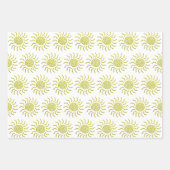 紙カットイエローサンプリント ラッピングペーパーシート (正面3)