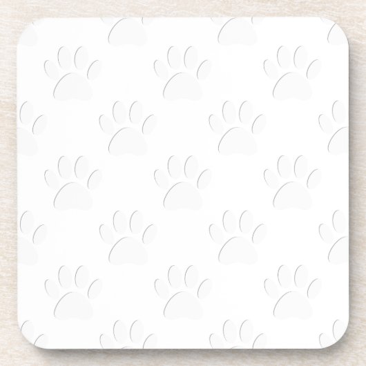 紙カットドッグポーパターン コースター (正面)