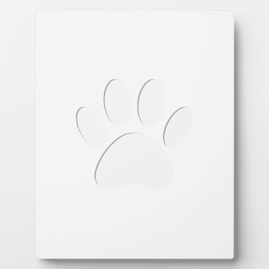 紙カットドッグポープリント フォトプラーク (正面)