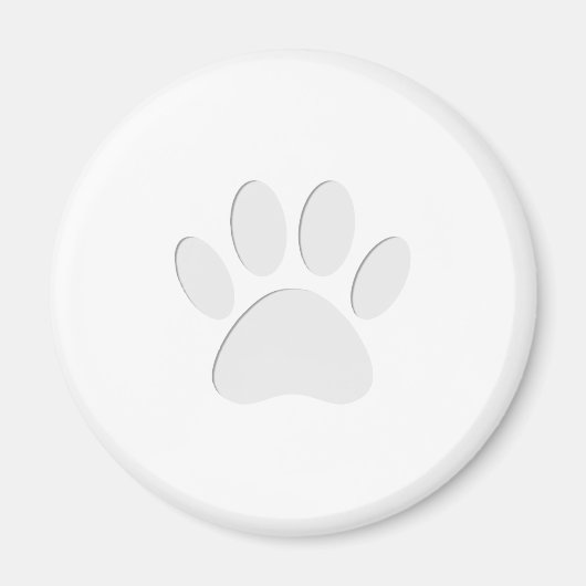 紙カットドッグポープリント マグネット (正面)