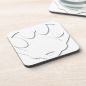 紙カットドッグポー及びハート形状 コースター (左側)