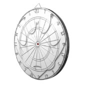 紙カットドッグポー及びハート形状 ダーツボード (正面右)