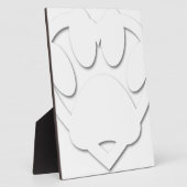 紙カットドッグポー及びハート形状 フォトプラーク (側面)