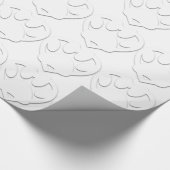 紙カットドッグポー及びハート形状 ラッピングペーパー (角)