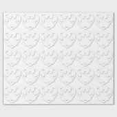 紙カットドッグポー及びハート形状 ラッピングペーパー (フラット)