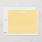 紙カットバナー文房具 – レモン 招待状 (正面)