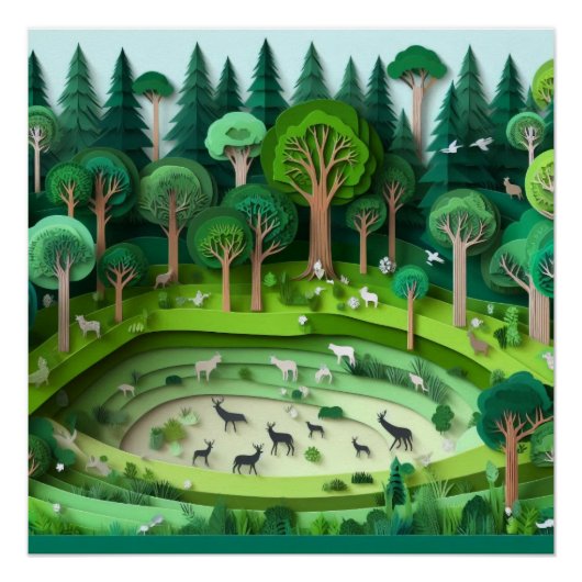 紙カットフォレスト ポスター (正面)