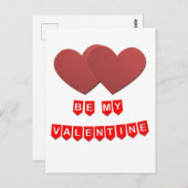 紙カットヴァレンティネスハートスケッチ ポストカード (正面/裏面)