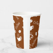 紙カップとコーヒーパターン 紙コップ (右)