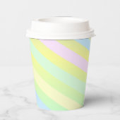 紙カップとパステルストライプ 紙コップ (裏面)
