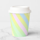 紙カップとパステルストライプ 紙コップ (正面)