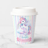 紙カップに魔法の誕生日パーティー。 紙コップ (裏面)