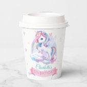紙カップに魔法の誕生日パーティー。 紙コップ (裏面)
