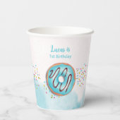 紙カップの最初の誕生日。 紙コップ (裏面)