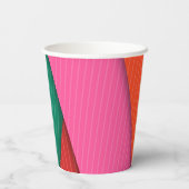 紙カップカラフル三角形 紙コップ (裏面)