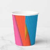 紙カップカラフル三角形 紙コップ (右)