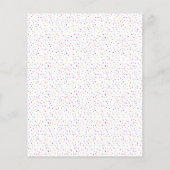 紙カップケーキキッズ誕生日パーティーの招待状 チラシ (裏面)