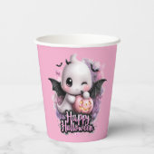 紙カップサイズ： 8oz紙カップ、ふた：なし 紙コップ (裏面)