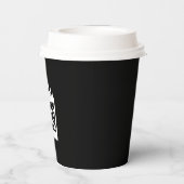 紙カップサイズ： 8oz紙カップ、ふた：なし 紙コップ (裏面)