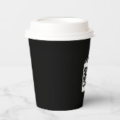 紙カップサイズ： 8oz紙カップ、ふた：なし 紙コップ (正面)