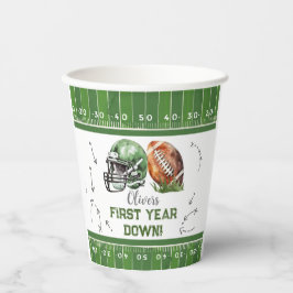 紙カップサッカー誕生日デコール一年下 紙コップ