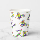 紙カップスケートボードガール 紙コップ (裏面)