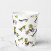 紙カップスケートボードガール 紙コップ (左)