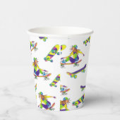 紙カップスケートボードガール 紙コップ (右)