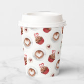 紙カップデザインコーヒーとケーキ 紙コップ (裏面)