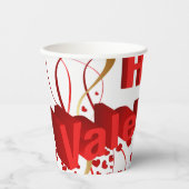 紙カップハッピーバレンタインデー 紙コップ (正面)