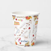 紙カップハッピー感謝祭 紙コップ (正面)