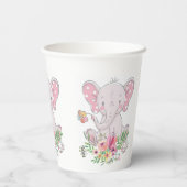 紙カップピンク象フローラ 紙コップ (裏面)