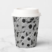 紙カップブラックドット 紙コップ (裏面)