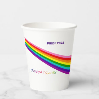 紙カッププライド2022レインボーフラッグLGBTQIAパーティー 紙コップ