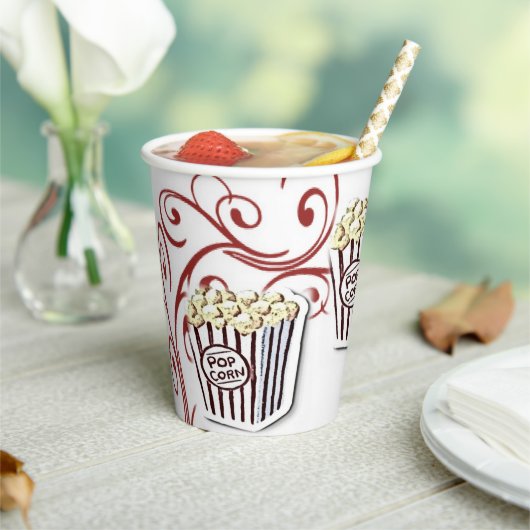紙カップポップコーン 紙コップ (インサイチュ)