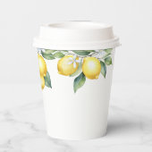 紙カップレモン柑橘類1歳の誕生日。 紙コップ (裏面)