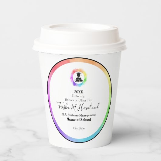 紙カップ卒業パーティーHAMbWG 紙コップ (正面)