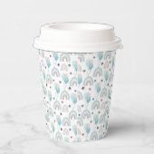 紙カップ可愛いテディベアと1歳の誕生日。 紙コップ (右)