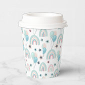 紙カップ可愛いテディベアと1歳の誕生日。 紙コップ (右)