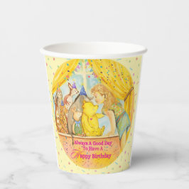 紙カップ女の子の誕生日パーティー 紙コップ