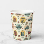 紙カップ旅行型付き 紙コップ (裏面)