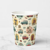 紙カップ旅行型付き 紙コップ (左)