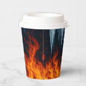 紙カップ火と氷の衝突 – 要素制御 紙コップ (右)